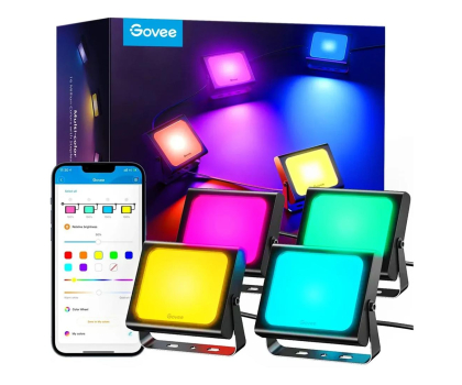 Inteligentne oświetlenie GOVEE Naświetlacze LED H7060 RGBICWW IP65 Bluetooth WiFi